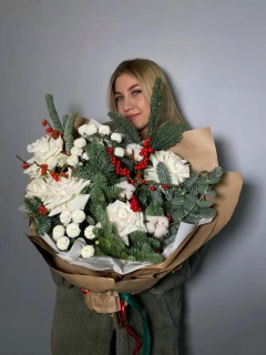 Букет новогодний "Зимний люкс"