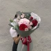 Букет «Бархатное признание» с гортензией и розами