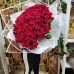 Букет 101 импортная роза Родос 60 см 